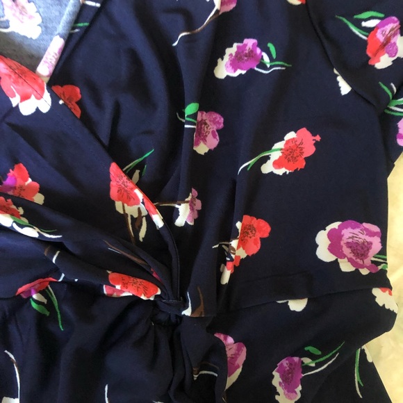 Oh Baby by Motherhood Navy Blue Faux Wrap Dress - Picture 5 of 6